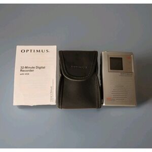 Vintage Mini Optimus Digital Recorder DR-32 14-1171‎ - Works Case & Manual VOX